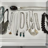 J02. Sterling silver and costume jewelry 